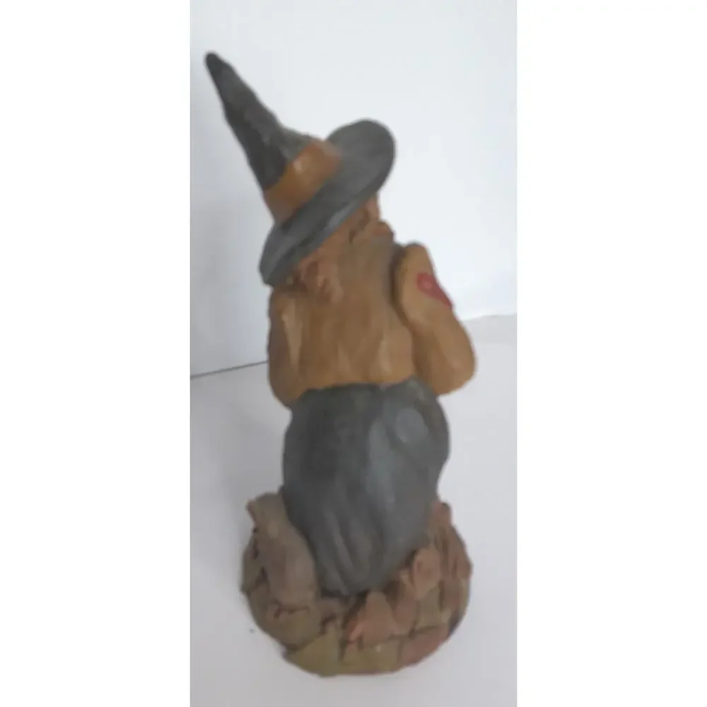 Vintage Tom Clark Cairn Studio Hazel Witch Gnome Halloween Figurine Signed 9